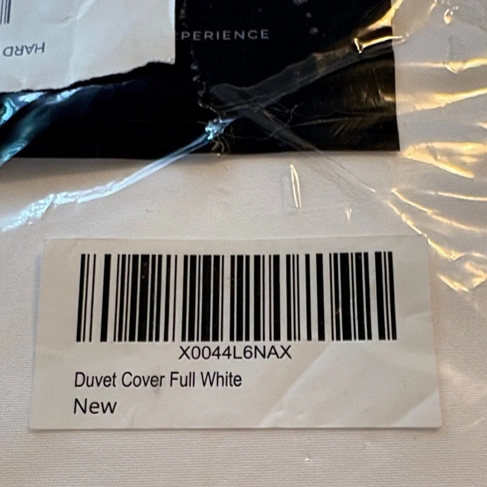 Luxury Full Duvet Cover Set - White NWT